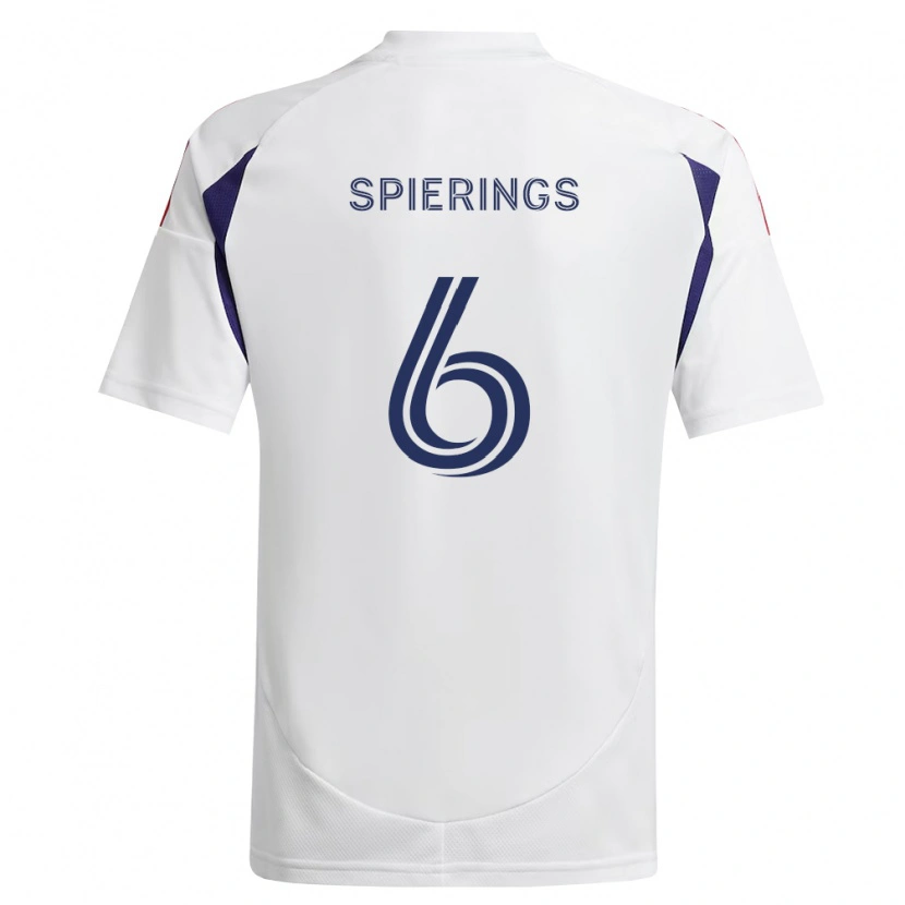 Danxen Hombre Camiseta Stijn Spierings #6 Azul Real Rojo Marrón 2ª Equipación 2026/27 La Camisa México
