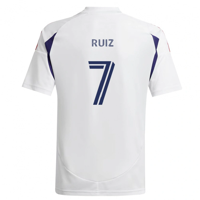 Danxen Hombre Camiseta Pablo Ruiz #7 Azul Real Rojo Marrón 2ª Equipación 2026/27 La Camisa México