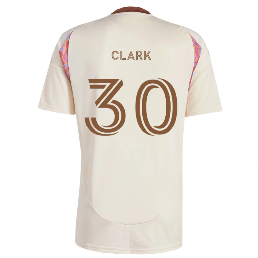 Danxen Hombre Camiseta Caden Clark #30 Rosa Blanco Roto 2ª Equipación 2026/27 La Camisa México