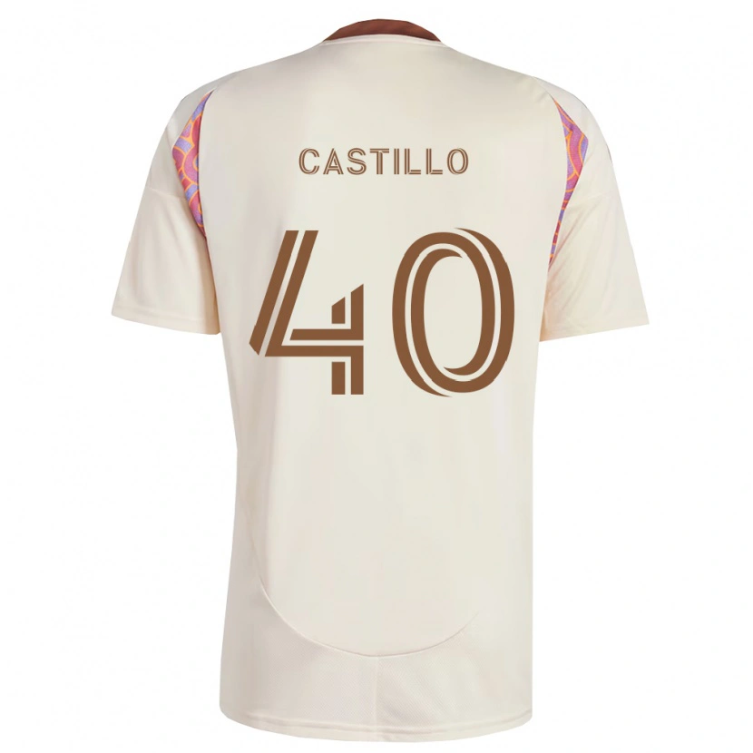 Danxen Hombre Camiseta Kamil Castillo #40 Rosa Blanco Roto 2ª Equipación 2026/27 La Camisa México
