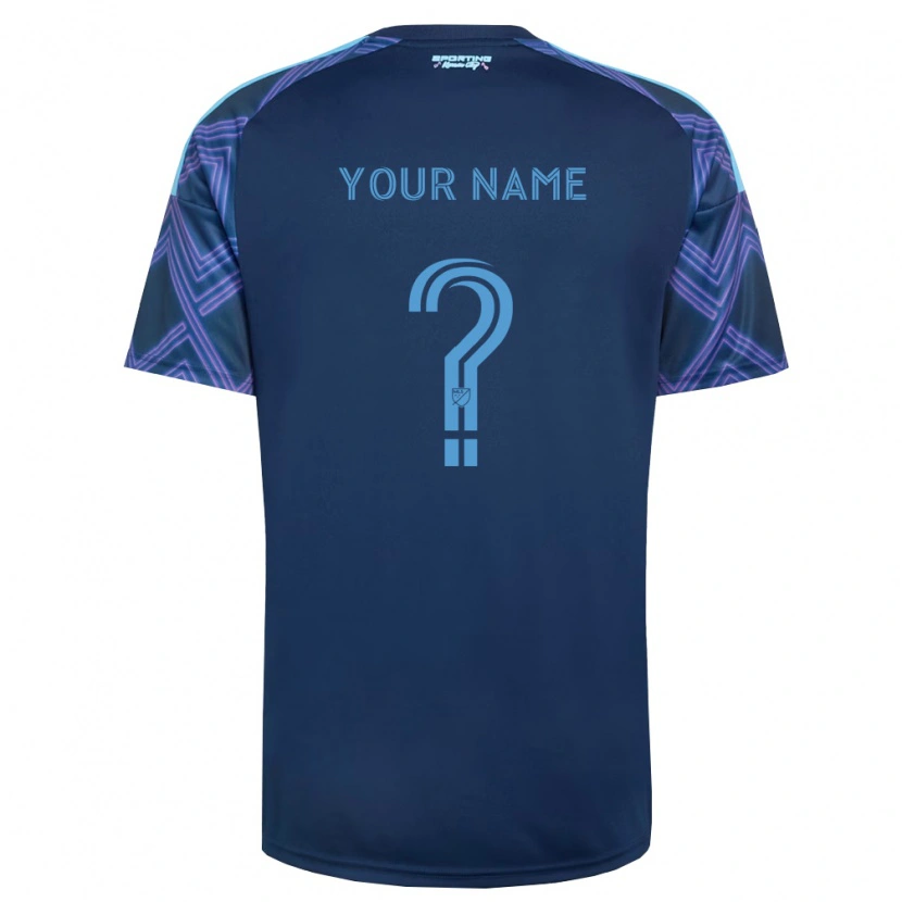Danxen Hombre Camiseta Su Nombre #0 Azul Real Morado 2ª Equipación 2026/27 La Camisa México