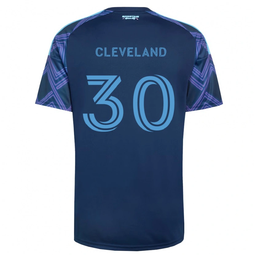 Danxen Hombre Camiseta Stefan Cleveland #30 Azul Real Morado 2ª Equipación 2026/27 La Camisa México