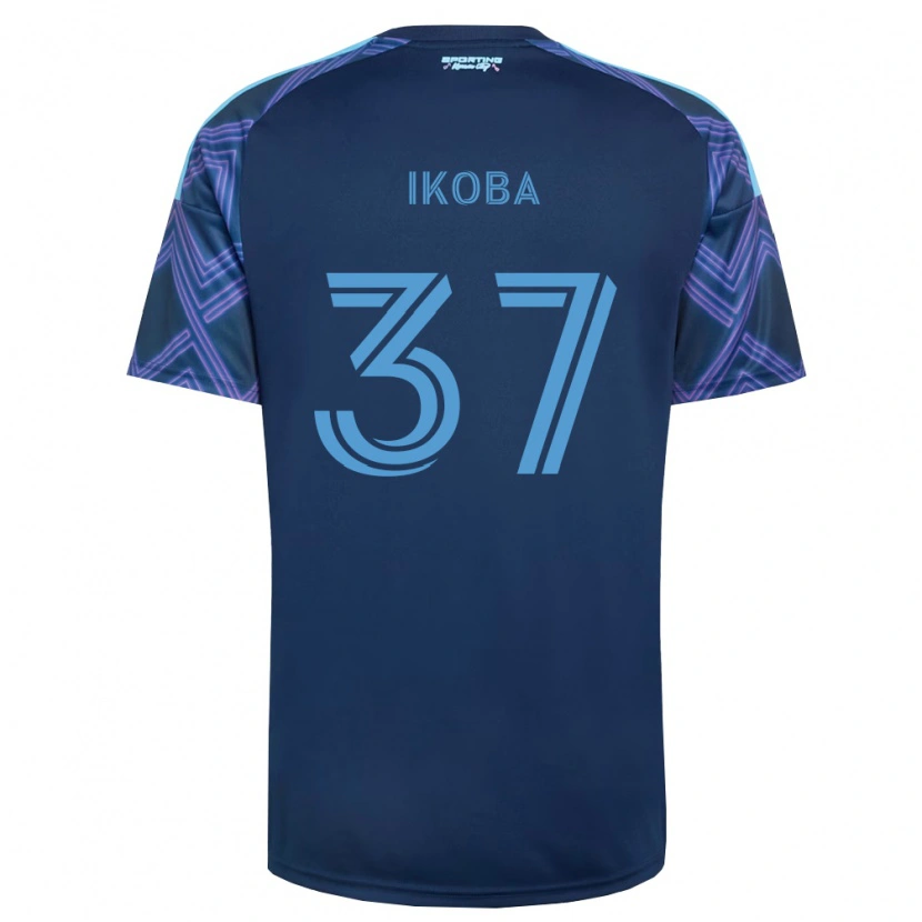 Danxen Hombre Camiseta Tega Ikoba #37 Azul Real Morado 2ª Equipación 2026/27 La Camisa México