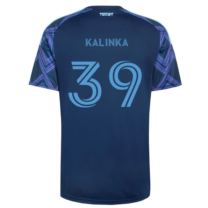 Danxen Hombre Camiseta Jaxson Kalinka #39 Azul Real Morado 2ª Equipación 2026/27 La Camisa México
