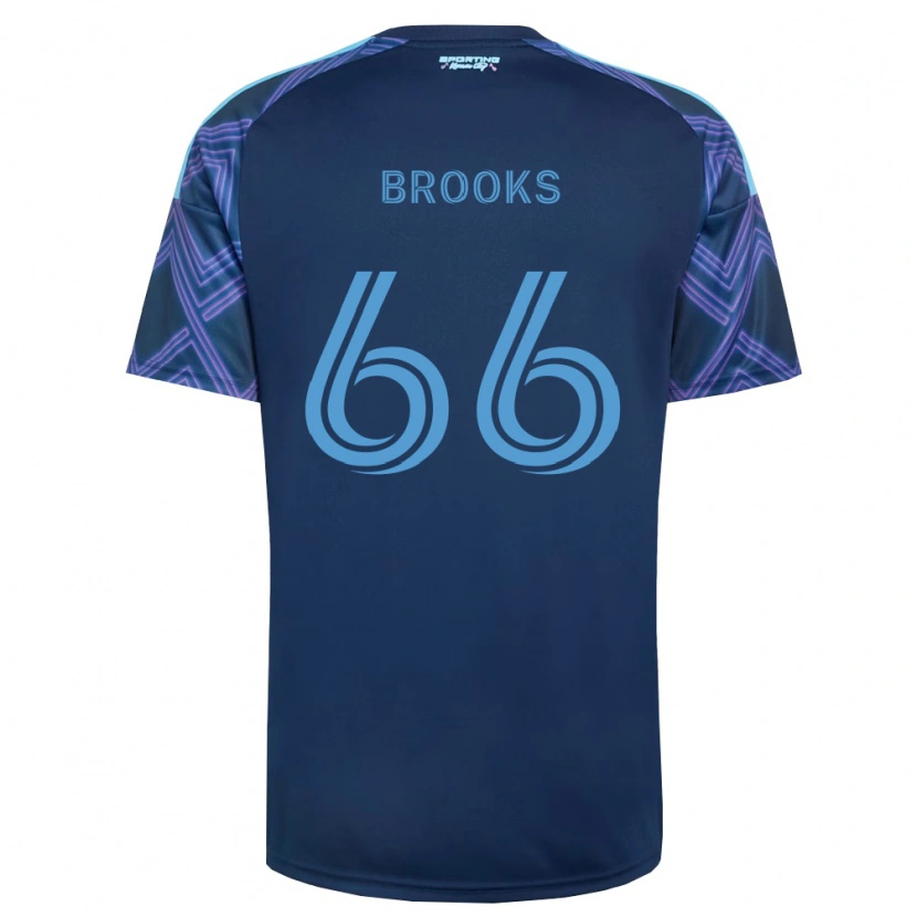 Danxen Hombre Camiseta Edson Brooks #66 Azul Real Morado 2ª Equipación 2026/27 La Camisa México