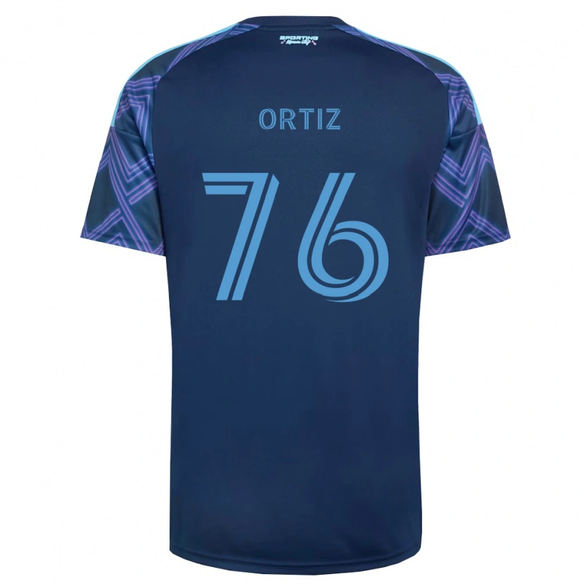 Danxen Hombre Camiseta Johann Ortiz #76 Azul Real Morado 2ª Equipación 2026/27 La Camisa México