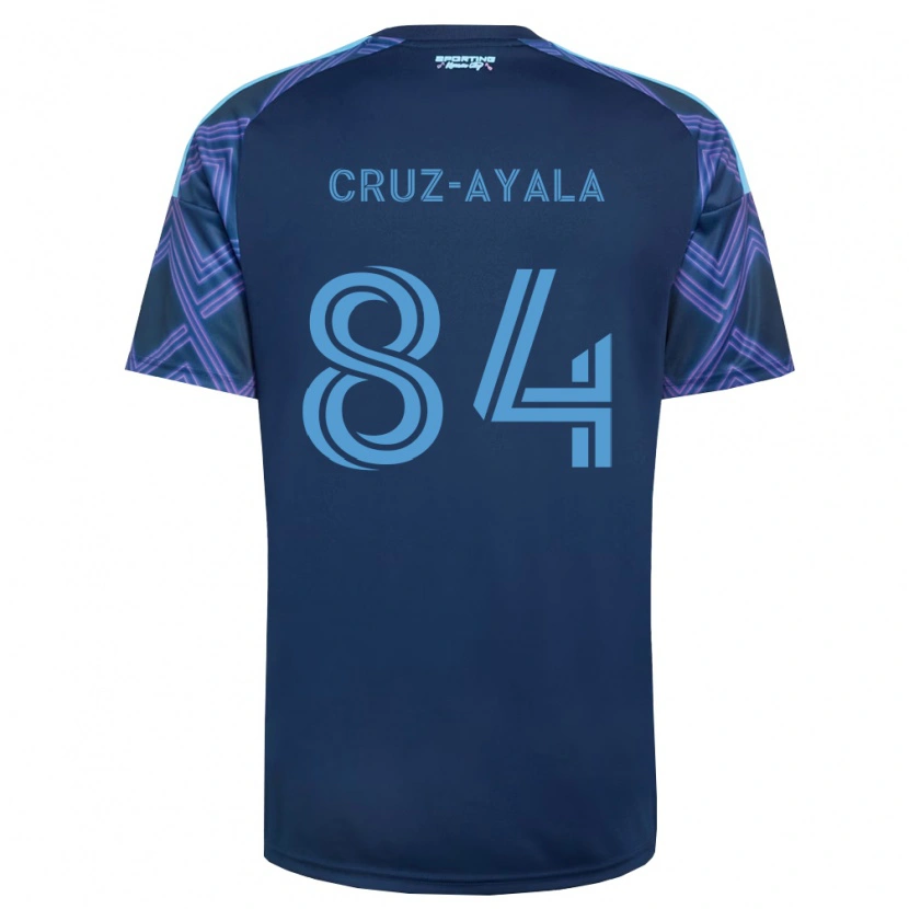 Danxen Hombre Camiseta Luis Cruz-Ayala #84 Azul Real Morado 2ª Equipación 2026/27 La Camisa México