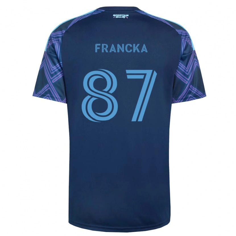 Danxen Hombre Camiseta Jack Francka #87 Azul Real Morado 2ª Equipación 2026/27 La Camisa México