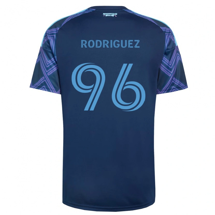 Danxen Hombre Camiseta Missael Rodríguez #96 Azul Real Morado 2ª Equipación 2026/27 La Camisa México