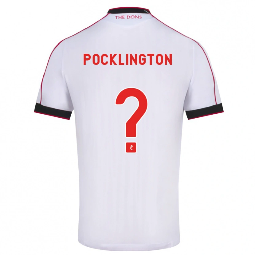 Danxen Hombre Camiseta Max Pocklington #0 Negro Rojo Blanco 2ª Equipación 2026/27 La Camisa México