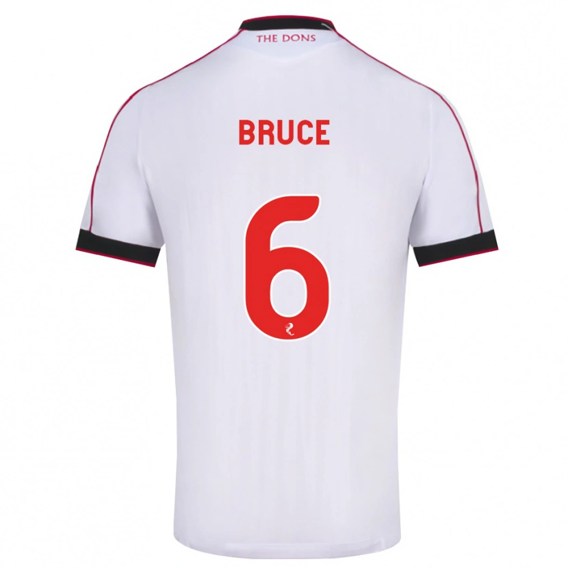 Danxen Hombre Camiseta Natasha Bruce #6 Negro Rojo Blanco 2ª Equipación 2026/27 La Camisa México