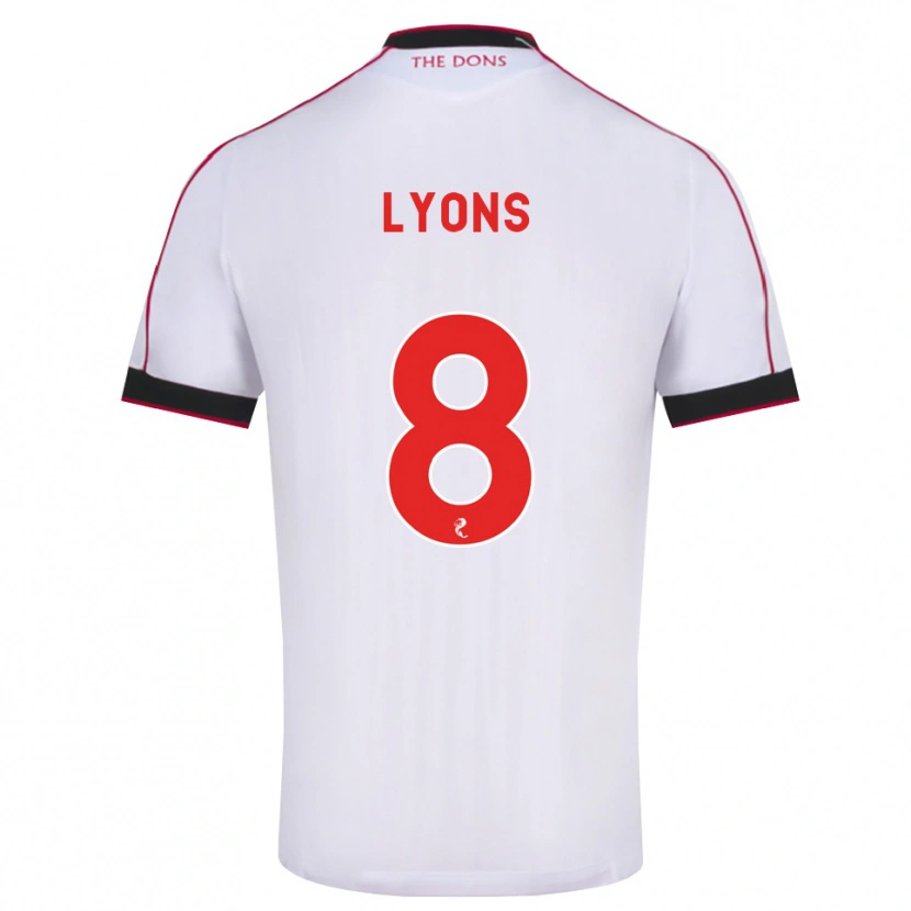 Danxen Hombre Camiseta Brad Lyons #8 Negro Rojo Blanco 2ª Equipación 2026/27 La Camisa México