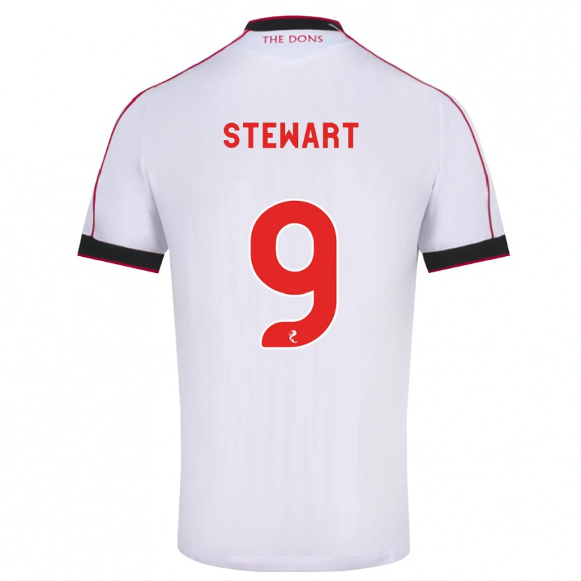 Danxen Hombre Camiseta Hannah Stewart #9 Negro Rojo Blanco 2ª Equipación 2026/27 La Camisa México