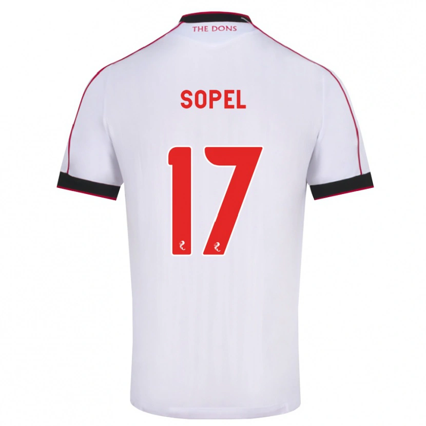 Danxen Hombre Camiseta Nadia Sopel #17 Negro Rojo Blanco 2ª Equipación 2026/27 La Camisa México