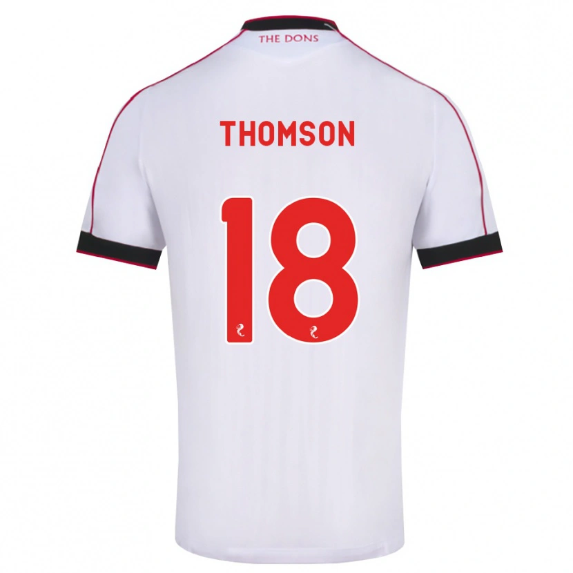 Danxen Hombre Camiseta Eva Thomson #18 Negro Rojo Blanco 2ª Equipación 2026/27 La Camisa México