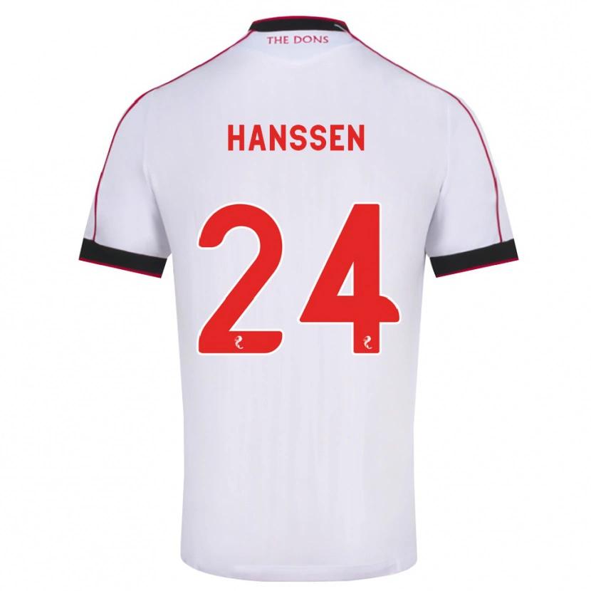 Danxen Hombre Camiseta Nadine Hanssen #24 Negro Rojo Blanco 2ª Equipación 2026/27 La Camisa México