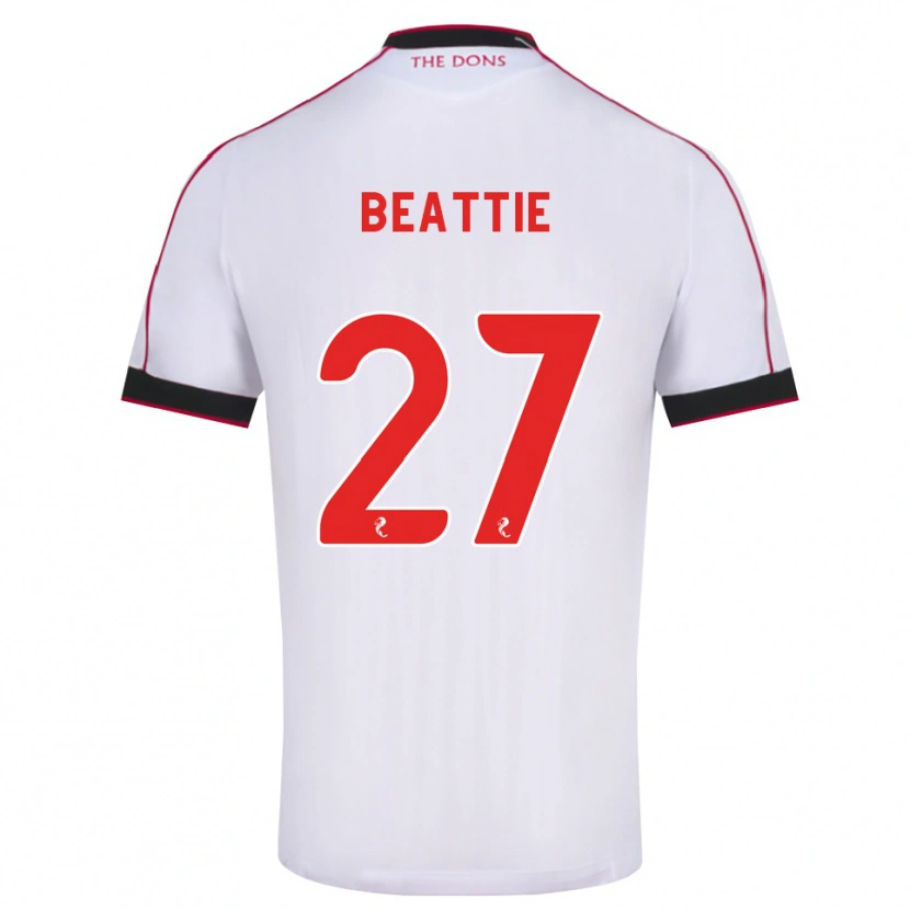 Danxen Hombre Camiseta Kerry Beattie #27 Negro Rojo Blanco 2ª Equipación 2026/27 La Camisa México