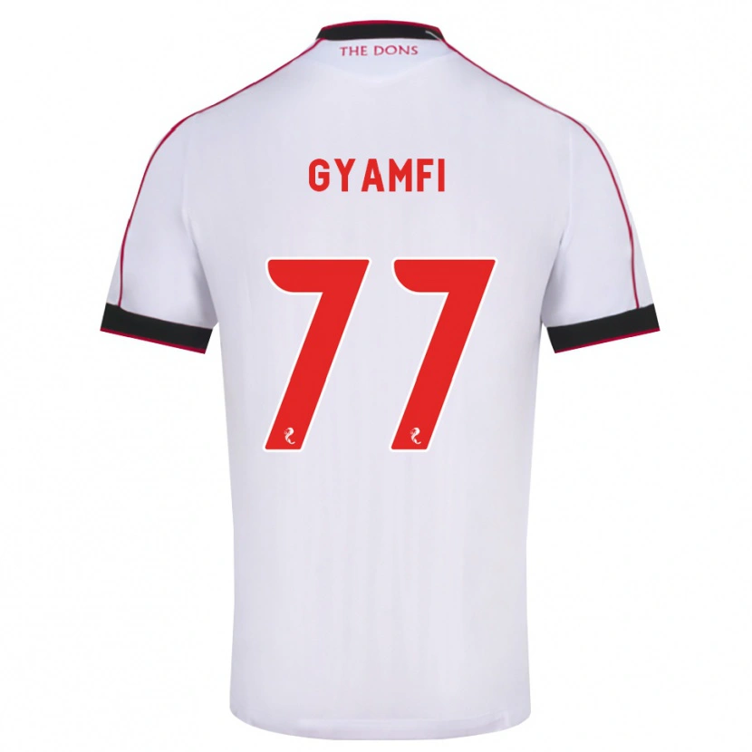 Danxen Hombre Camiseta Emmanuel Gyamfi #77 Negro Rojo Blanco 2ª Equipación 2026/27 La Camisa México