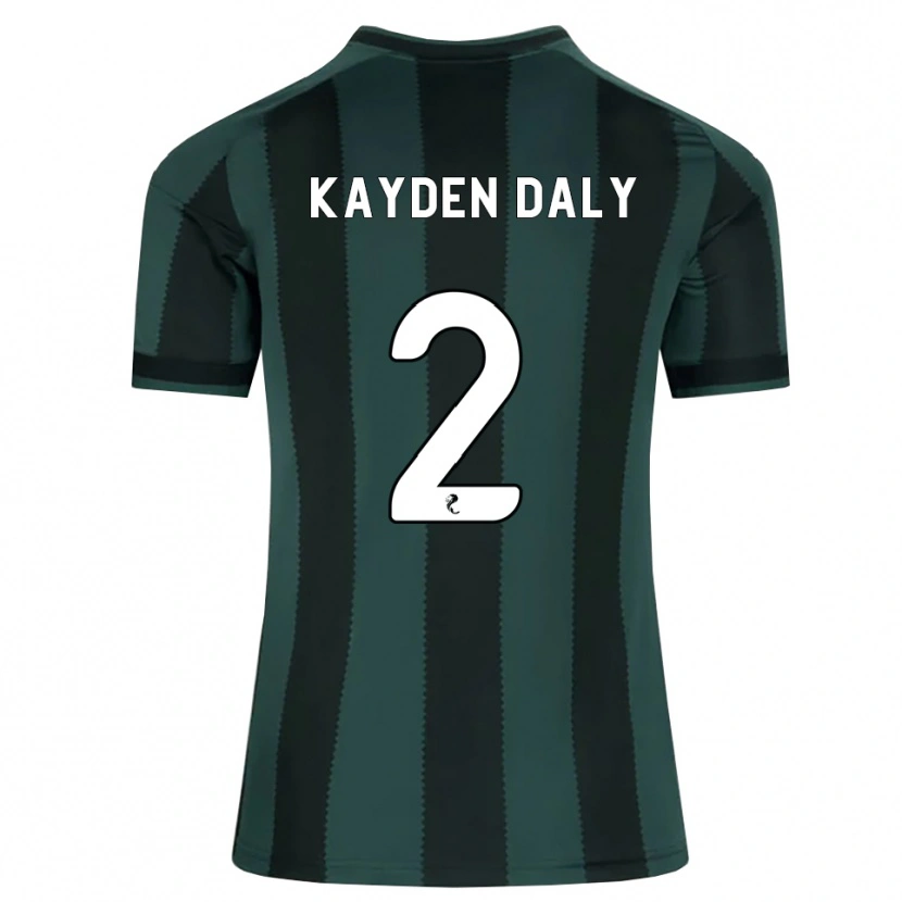 Danxen Hombre Camiseta Kayden Daly #2 Gris Pizarra Oscuro Negro 2ª Equipación 2026/27 La Camisa México