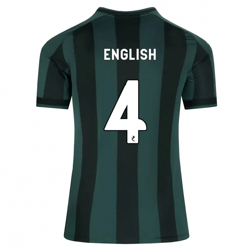 Danxen Hombre Camiseta Isaac English #4 Gris Pizarra Oscuro Negro 2ª Equipación 2026/27 La Camisa México