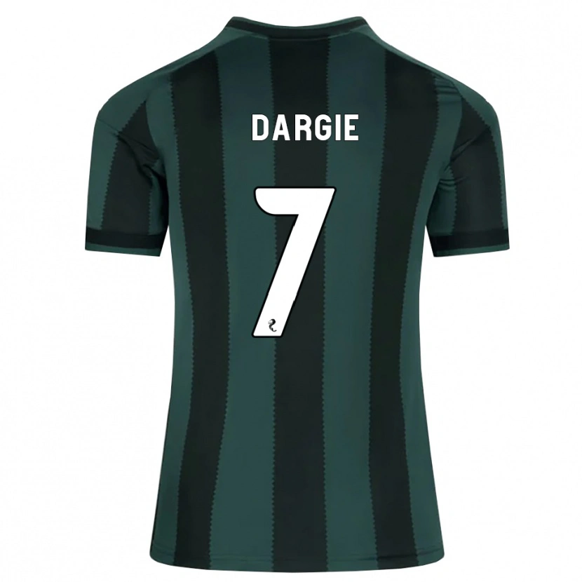 Danxen Hombre Camiseta Rhys Dargie #7 Gris Pizarra Oscuro Negro 2ª Equipación 2026/27 La Camisa México