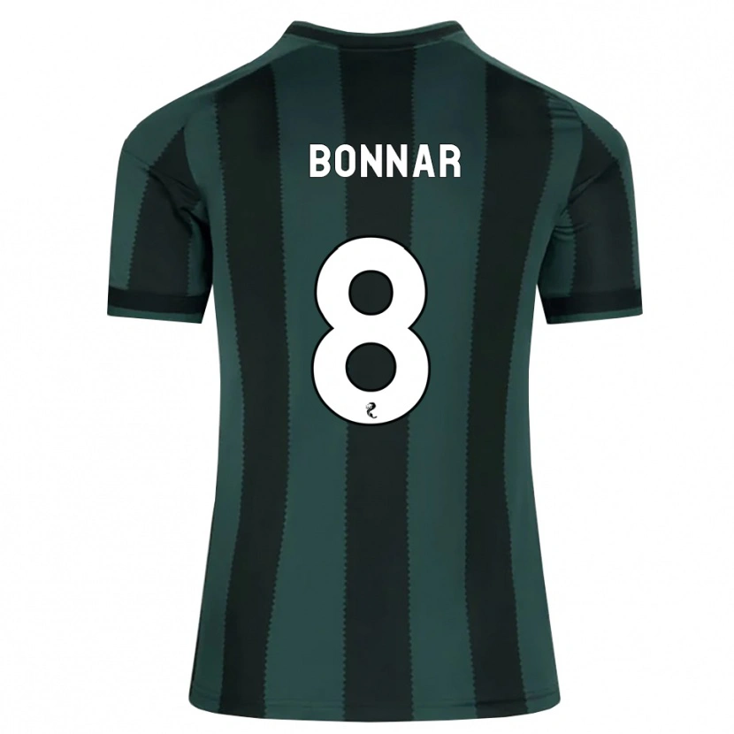 Danxen Hombre Camiseta Jude Bonnar #8 Gris Pizarra Oscuro Negro 2ª Equipación 2026/27 La Camisa México