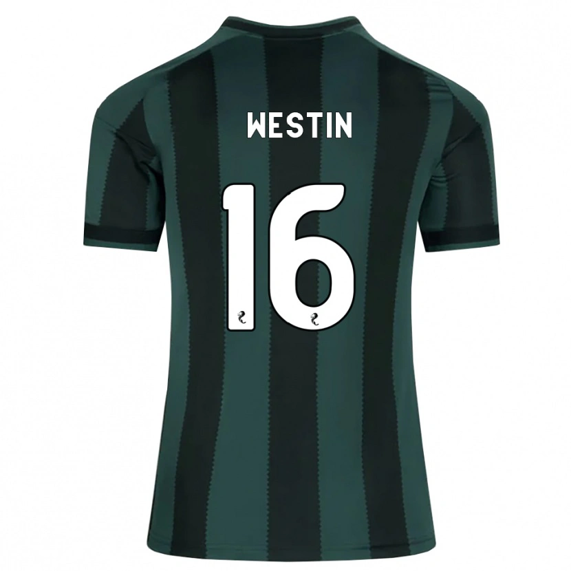 Danxen Hombre Camiseta Emma Westin #16 Gris Pizarra Oscuro Negro 2ª Equipación 2026/27 La Camisa México