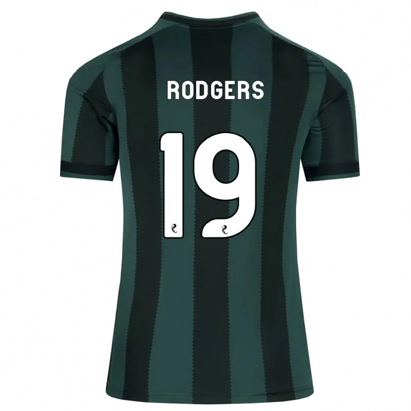 Danxen Hombre Camiseta Lisa Rodgers #19 Gris Pizarra Oscuro Negro 2ª Equipación 2026/27 La Camisa México
