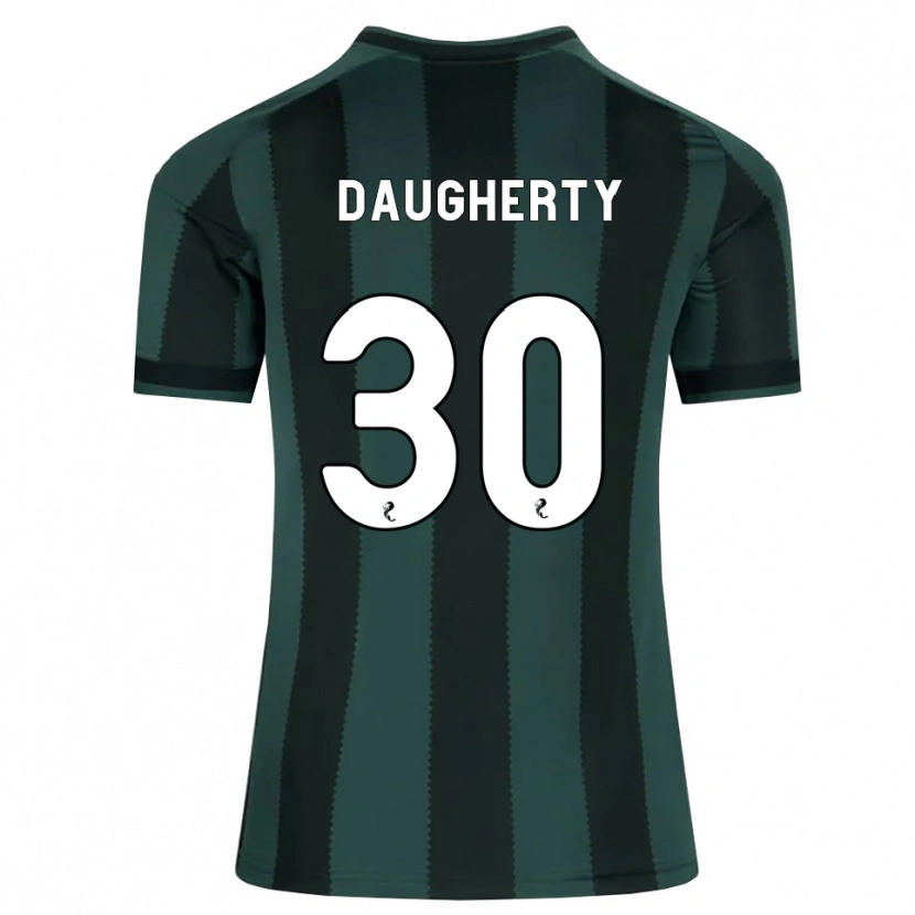 Danxen Hombre Camiseta Kelsey Daugherty #30 Gris Pizarra Oscuro Negro 2ª Equipación 2026/27 La Camisa México