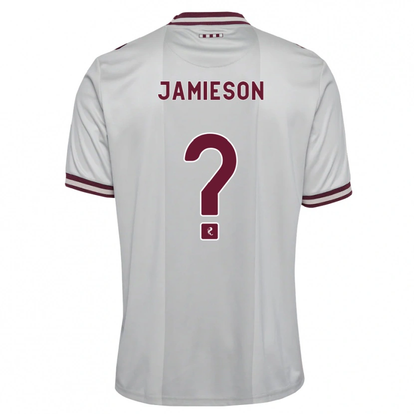 Danxen Hombre Camiseta Finlay Jamieson #0 Blanco Borgoña 2ª Equipación 2026/27 La Camisa México