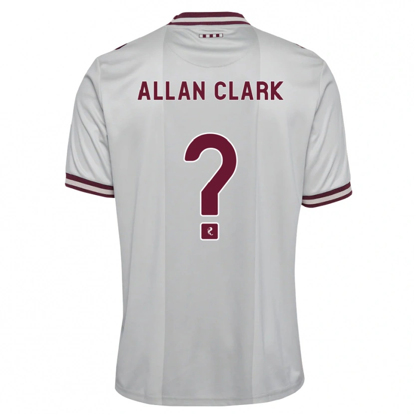 Danxen Hombre Camiseta Allan Clark #0 Blanco Borgoña 2ª Equipación 2026/27 La Camisa México