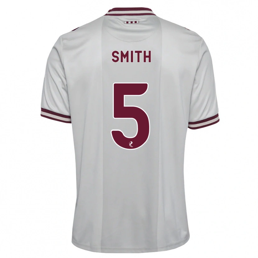 Danxen Hombre Camiseta Lucas Smith #5 Blanco Borgoña 2ª Equipación 2026/27 La Camisa México