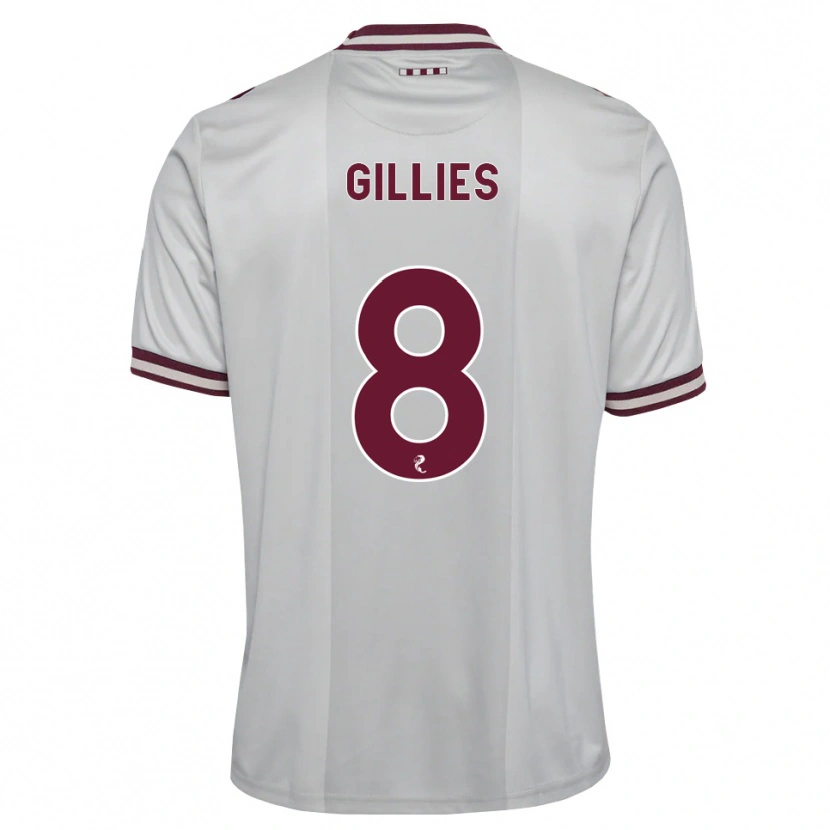 Danxen Hombre Camiseta Matthew Gillies #8 Blanco Borgoña 2ª Equipación 2026/27 La Camisa México