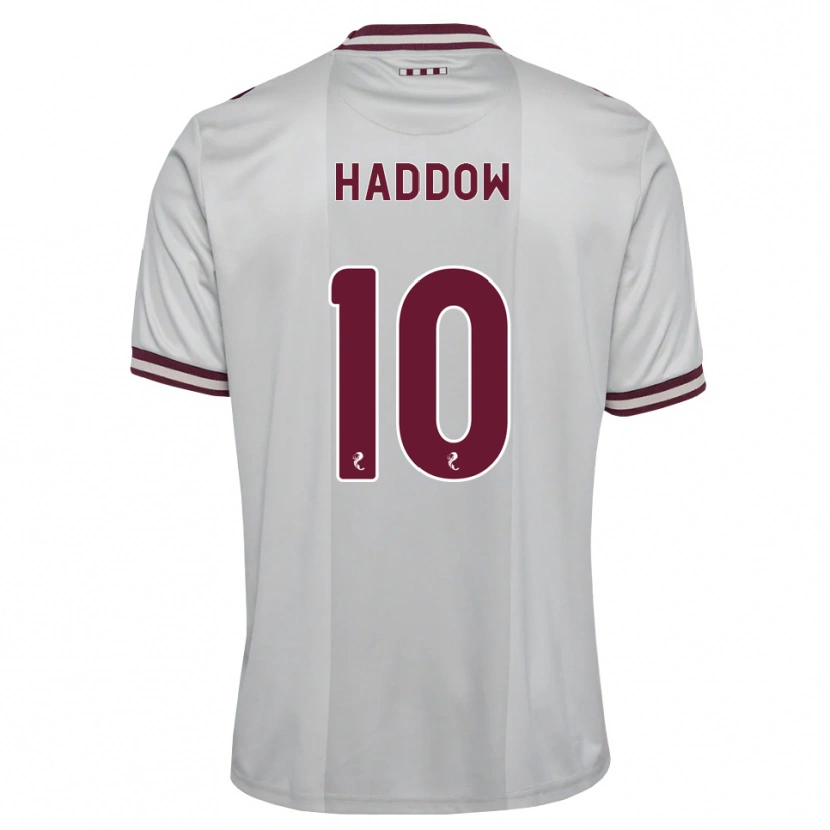 Danxen Hombre Camiseta Aiden Haddow #10 Blanco Borgoña 2ª Equipación 2026/27 La Camisa México