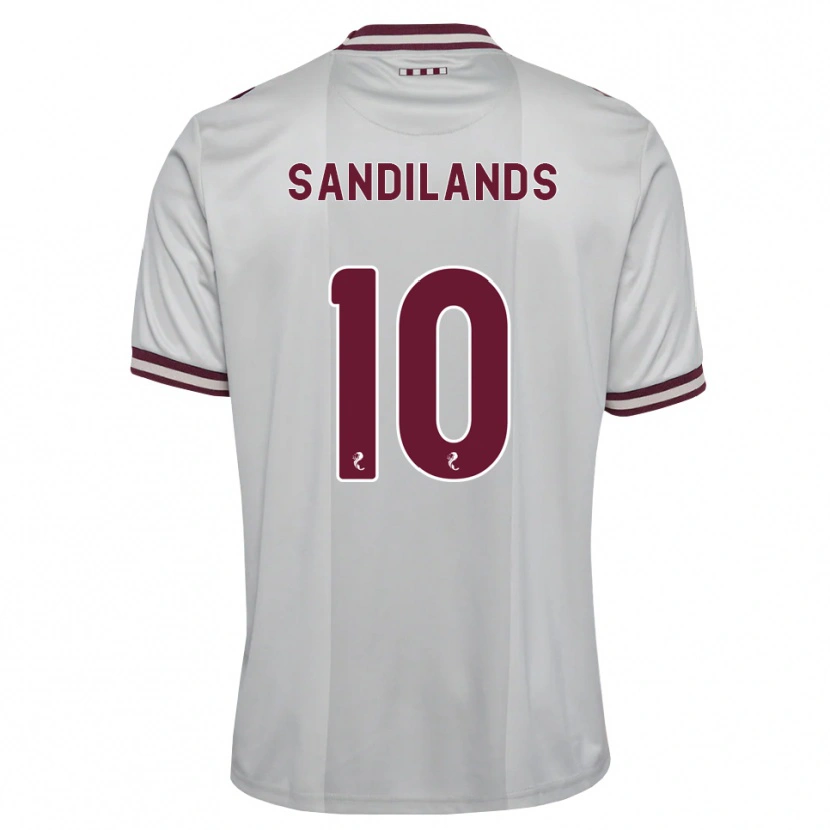 Danxen Hombre Camiseta Callum Sandilands #10 Blanco Borgoña 2ª Equipación 2026/27 La Camisa México