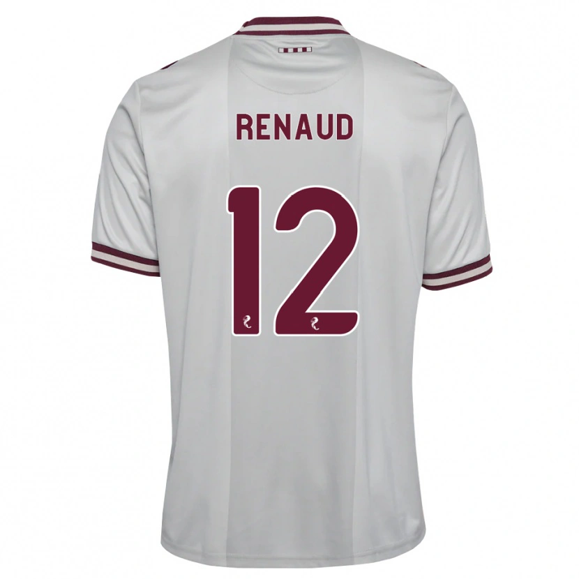 Danxen Hombre Camiseta Tom Renaud #12 Blanco Borgoña 2ª Equipación 2026/27 La Camisa México