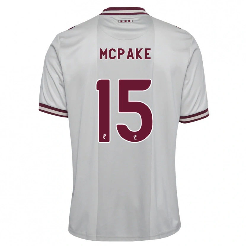 Danxen Hombre Camiseta Josh Mcpake #15 Blanco Borgoña 2ª Equipación 2026/27 La Camisa México