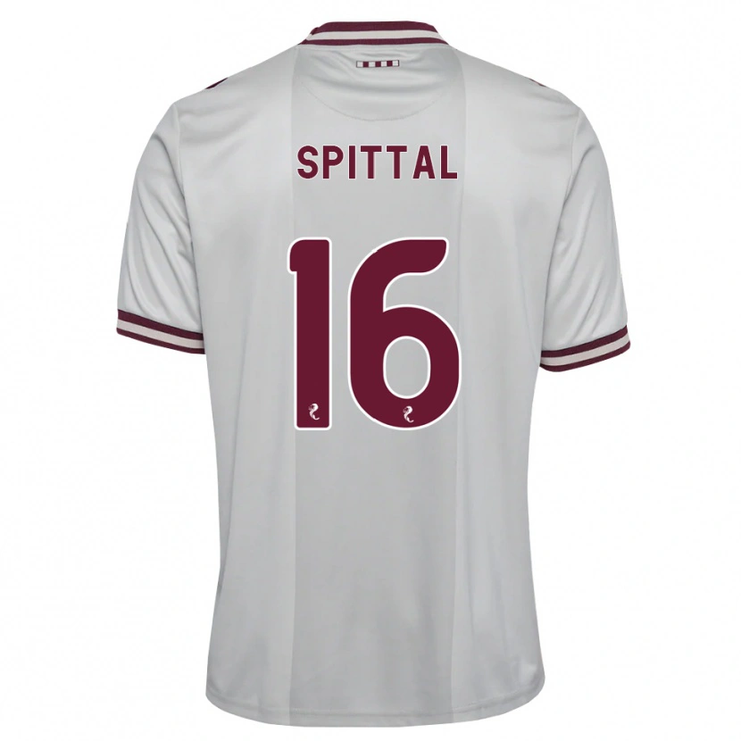 Danxen Hombre Camiseta Blair Spittal #16 Blanco Borgoña 2ª Equipación 2026/27 La Camisa México