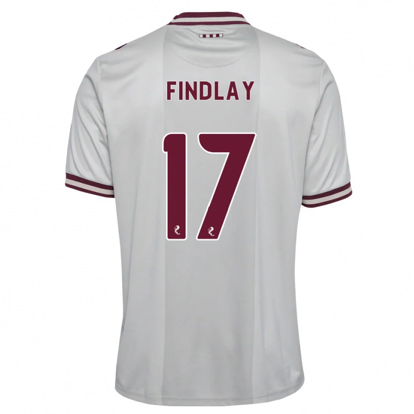 Danxen Hombre Camiseta Stuart Findlay #17 Blanco Borgoña 2ª Equipación 2026/27 La Camisa México