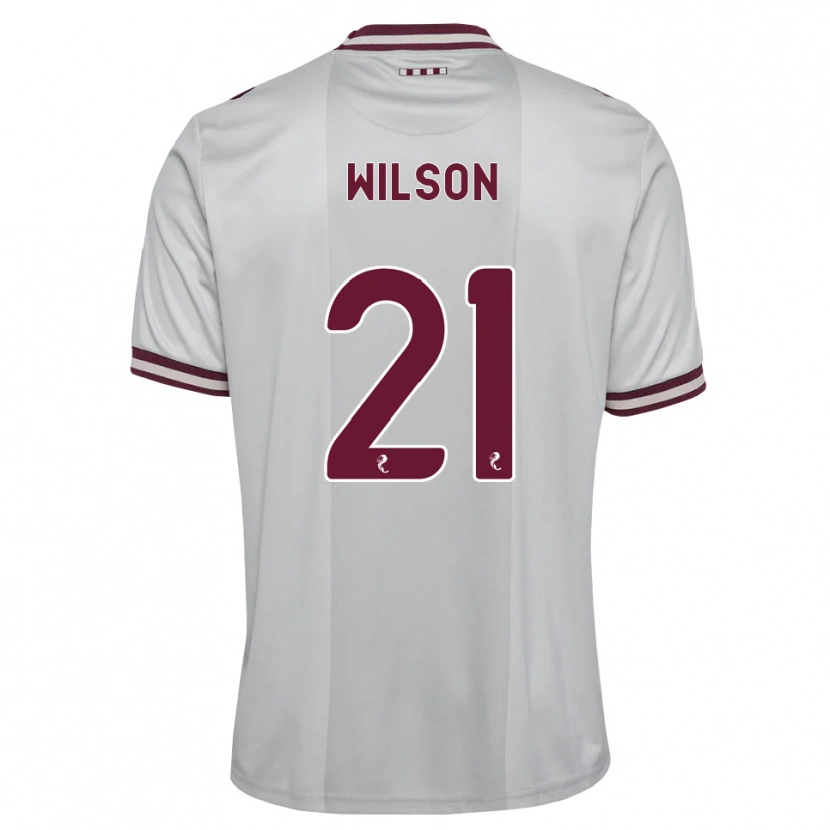 Danxen Hombre Camiseta James Wilson #21 Blanco Borgoña 2ª Equipación 2026/27 La Camisa México