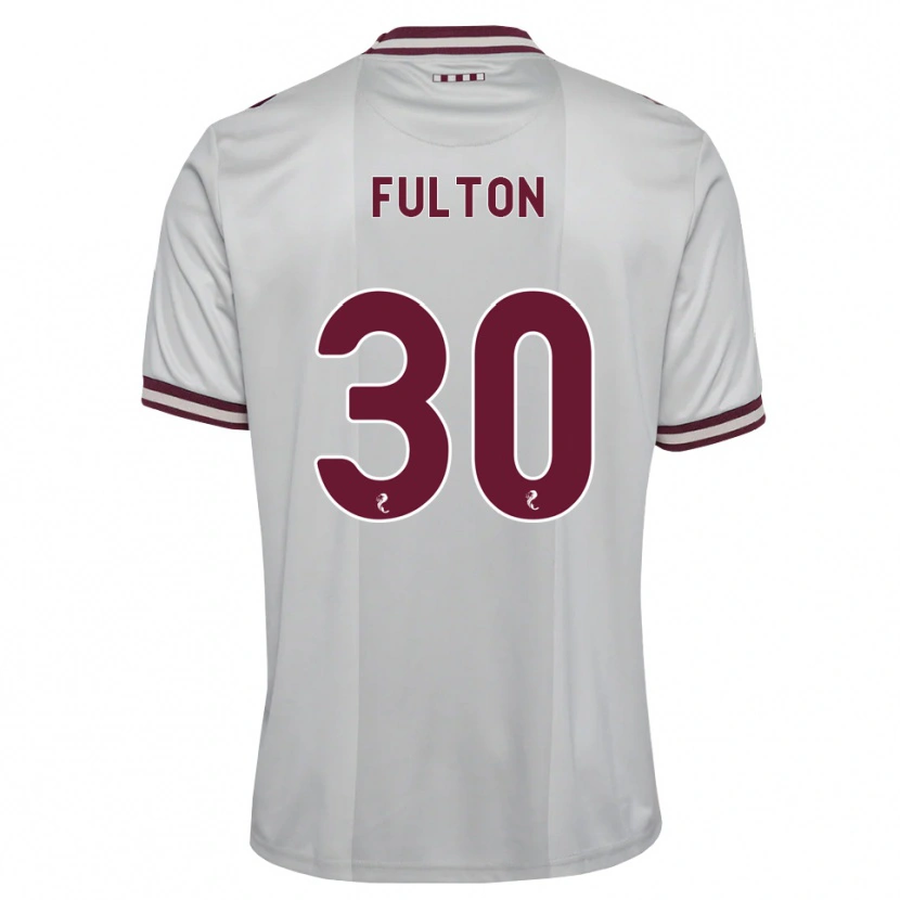 Danxen Hombre Camiseta Ryan Fulton #30 Blanco Borgoña 2ª Equipación 2026/27 La Camisa México
