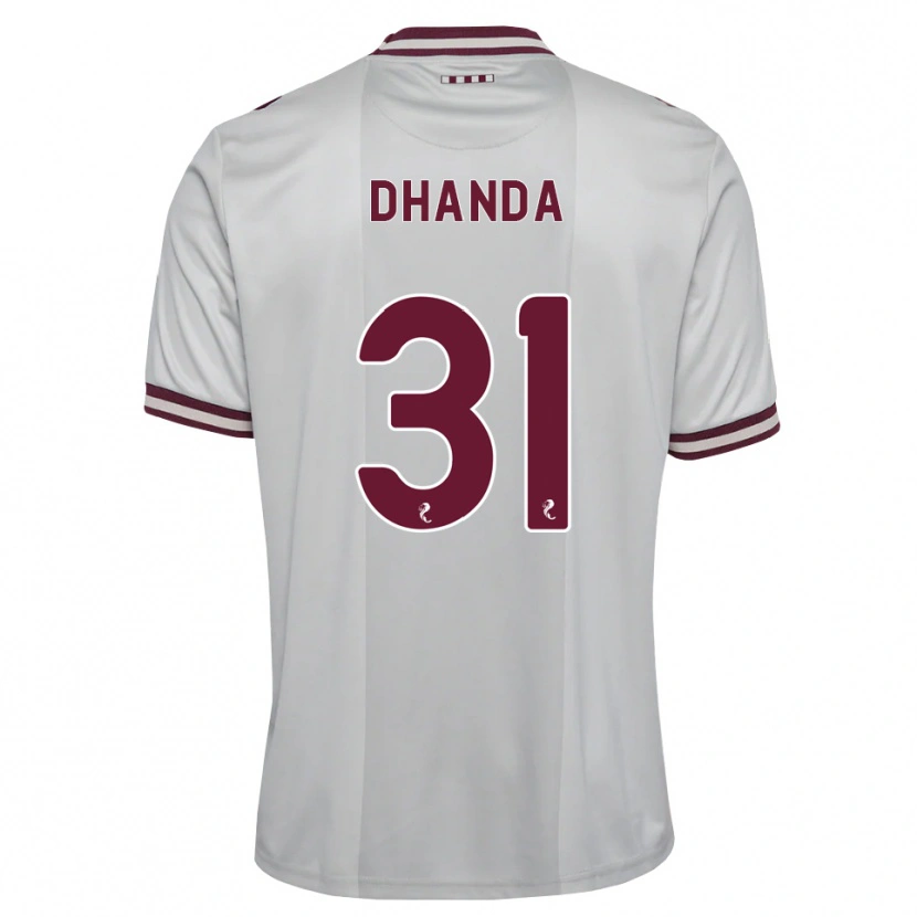 Danxen Hombre Camiseta Yan Dhanda #31 Blanco Borgoña 2ª Equipación 2026/27 La Camisa México