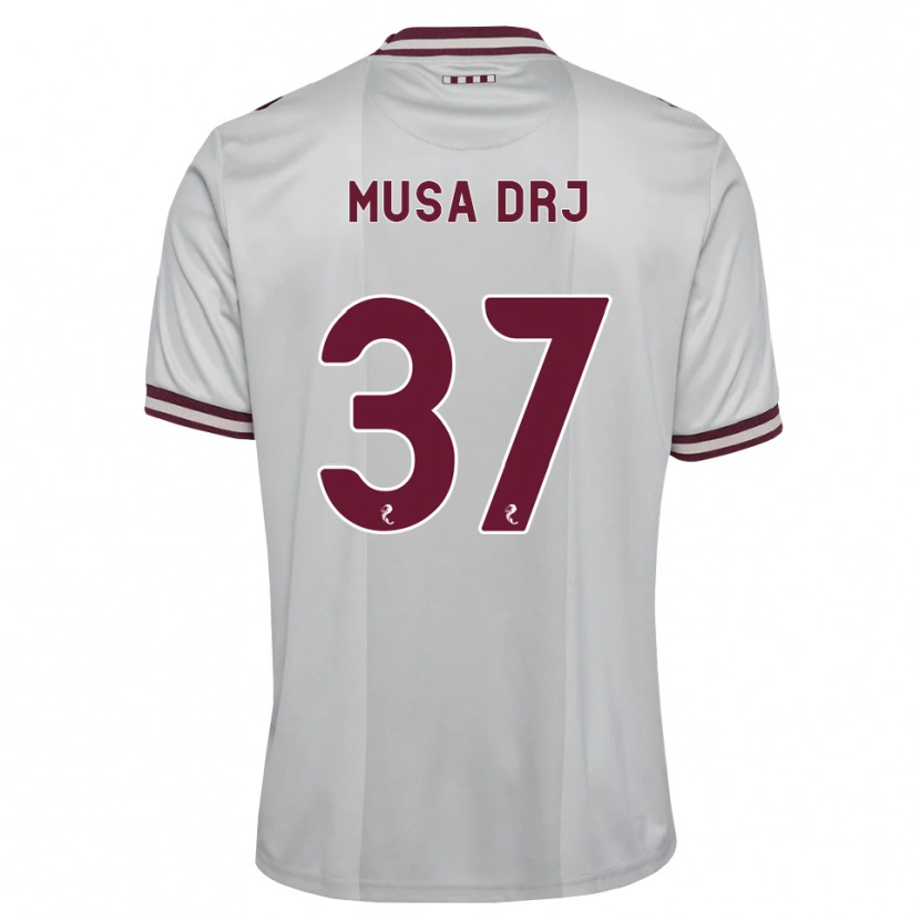 Danxen Hombre Camiseta Musa Drammeh #37 Blanco Borgoña 2ª Equipación 2026/27 La Camisa México