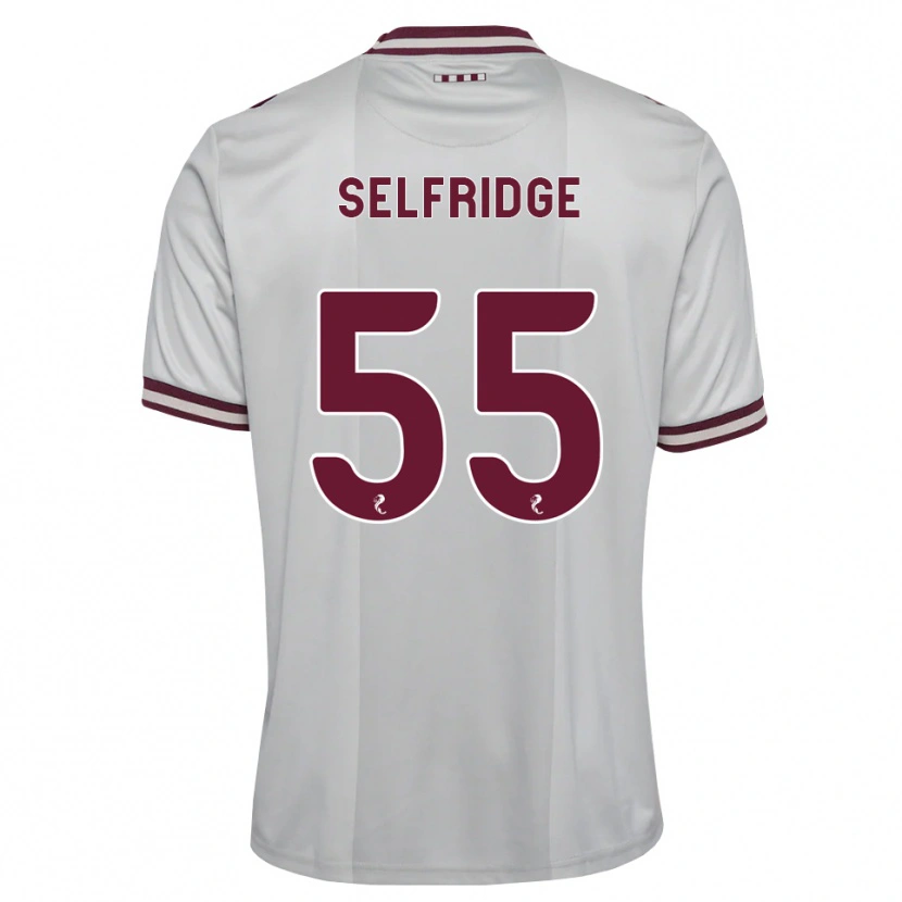 Danxen Hombre Camiseta Louis Selfridge #55 Blanco Borgoña 2ª Equipación 2026/27 La Camisa México