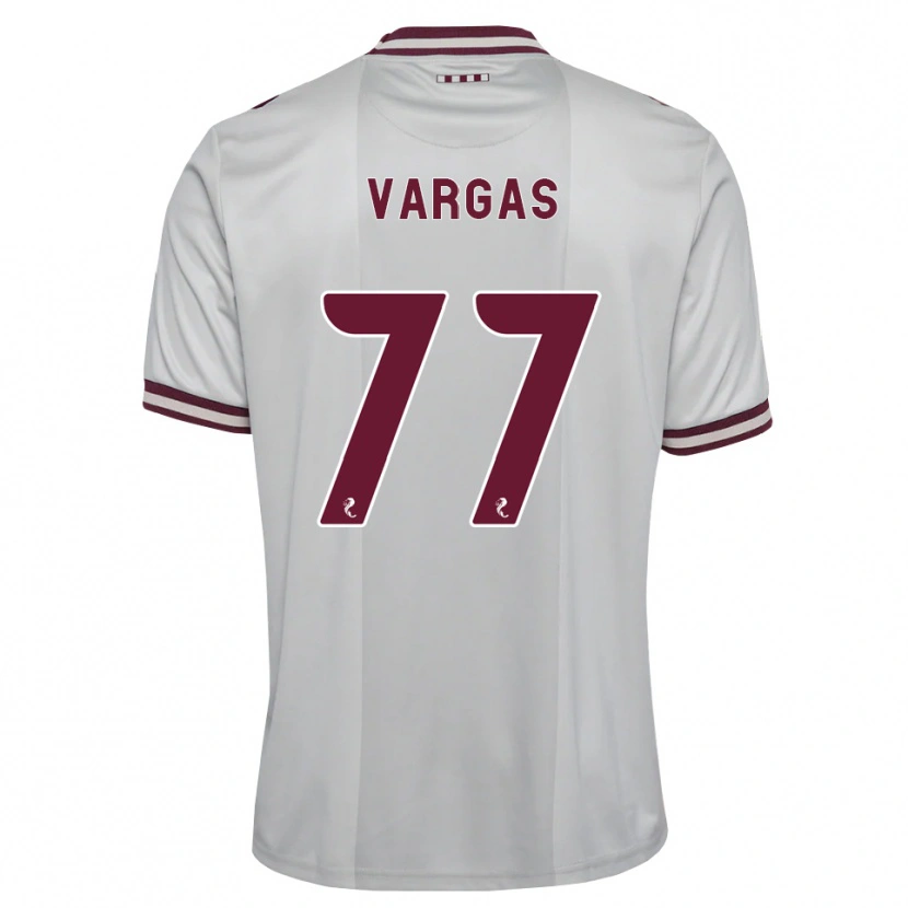 Danxen Hombre Camiseta Kenneth Vargas #77 Blanco Borgoña 2ª Equipación 2026/27 La Camisa México