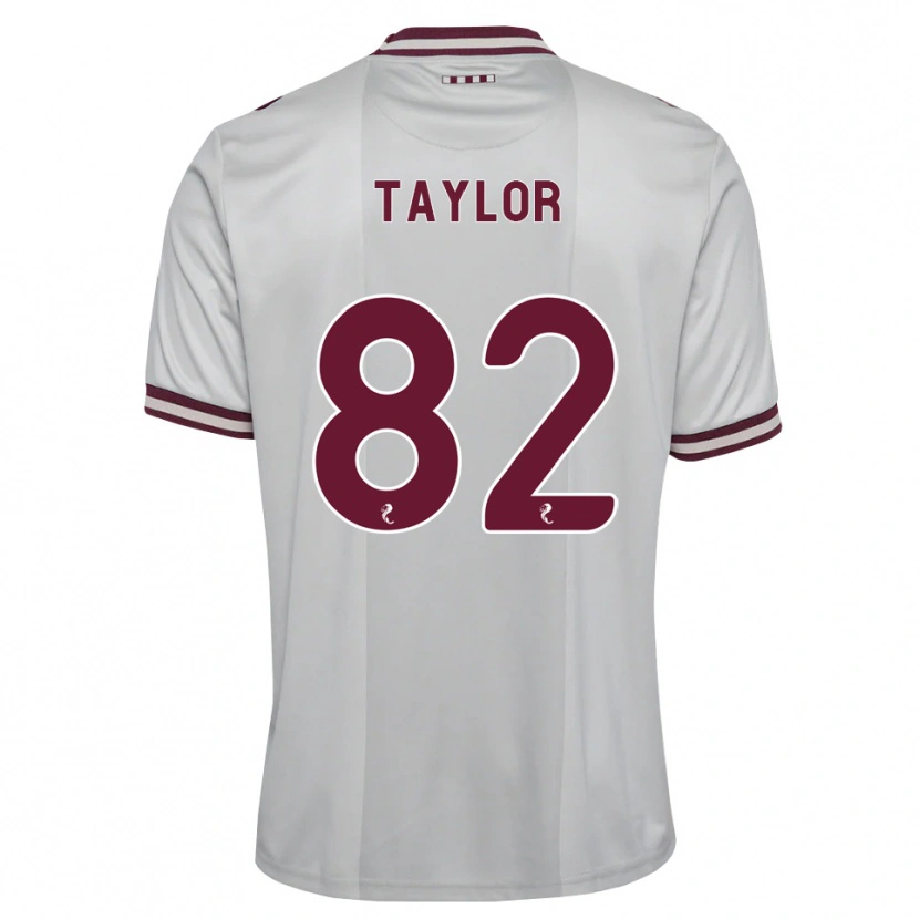 Danxen Hombre Camiseta Gerald Taylor #82 Blanco Borgoña 2ª Equipación 2026/27 La Camisa México