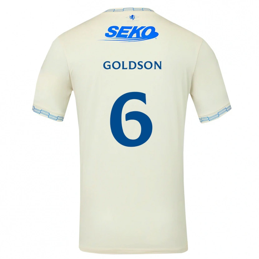 Danxen Hombre Camiseta Connor Goldson #6 Azul Cielo Profundo Blanco 2ª Equipación 2026/27 La Camisa México