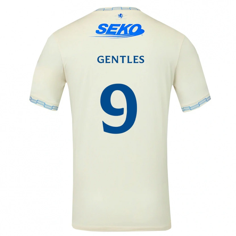 Danxen Hombre Camiseta Josh Gentles #9 Azul Cielo Profundo Blanco 2ª Equipación 2026/27 La Camisa México