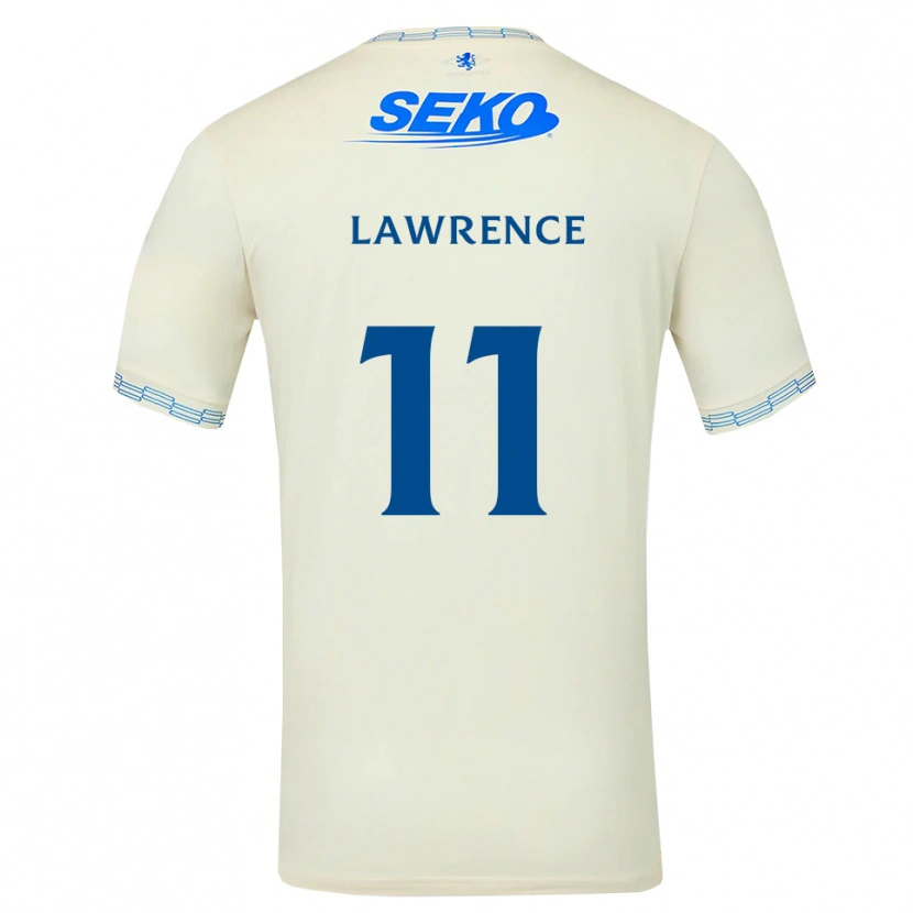 Danxen Hombre Camiseta Tom Lawrence #11 Azul Cielo Profundo Blanco 2ª Equipación 2026/27 La Camisa México