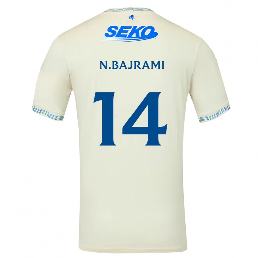 Danxen Hombre Camiseta Nedim Bajrami #14 Azul Cielo Profundo Blanco 2ª Equipación 2026/27 La Camisa México